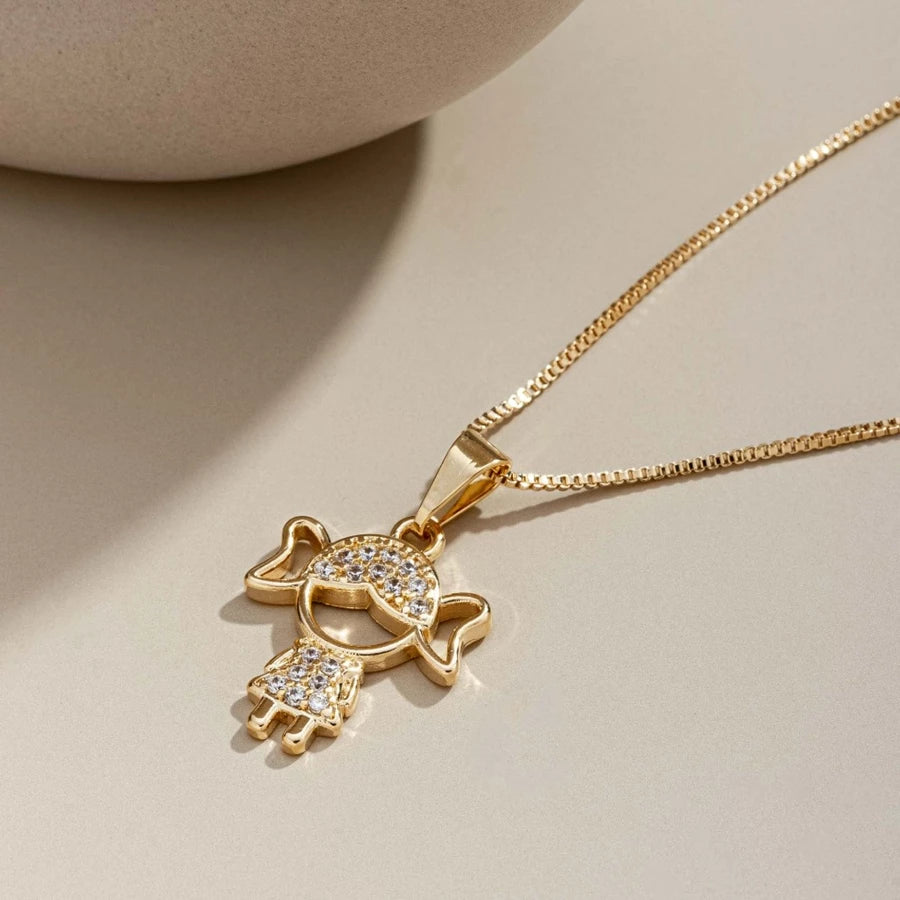 Colar Amor de Mãe Banhado a Ouro 18k